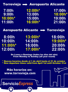 Local Bus services for Torrevieja